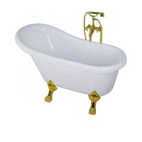 CE approved hot sale classical white glossy  mini clawfoot freestanding acrylic bathtub